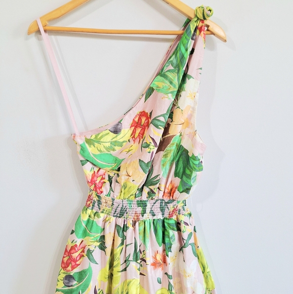 Antonio Melani Selene Tropical Nights One Shoulder Maxi Dress - Size 2 - Picture 4 of 8